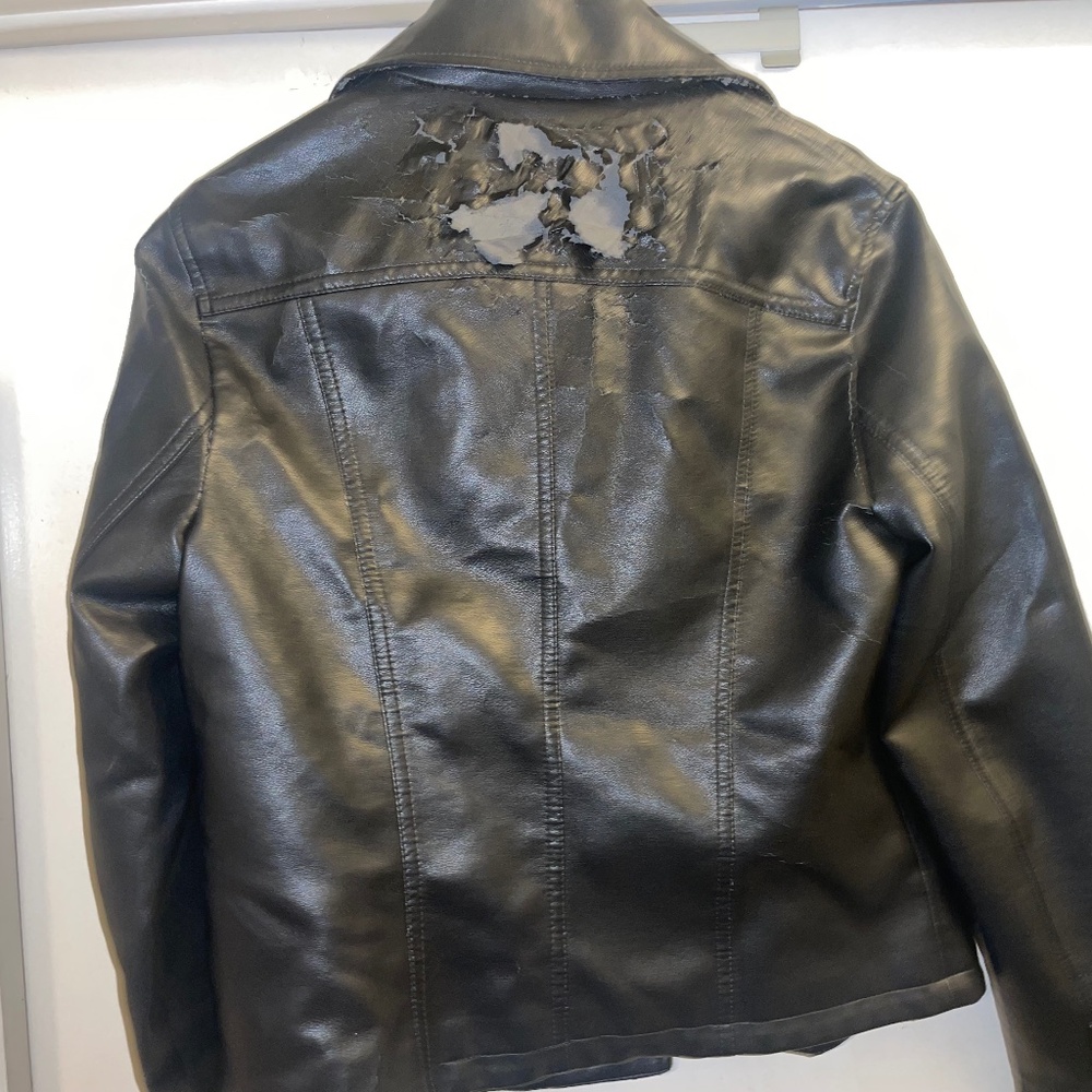 SOLD——Women’s Black Faux Jacket